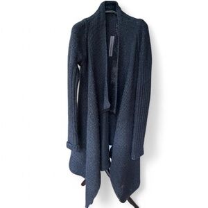Vintage Rick Owens AW 2010 Long Wool Cardifan M alpaca merino wool sweater knit